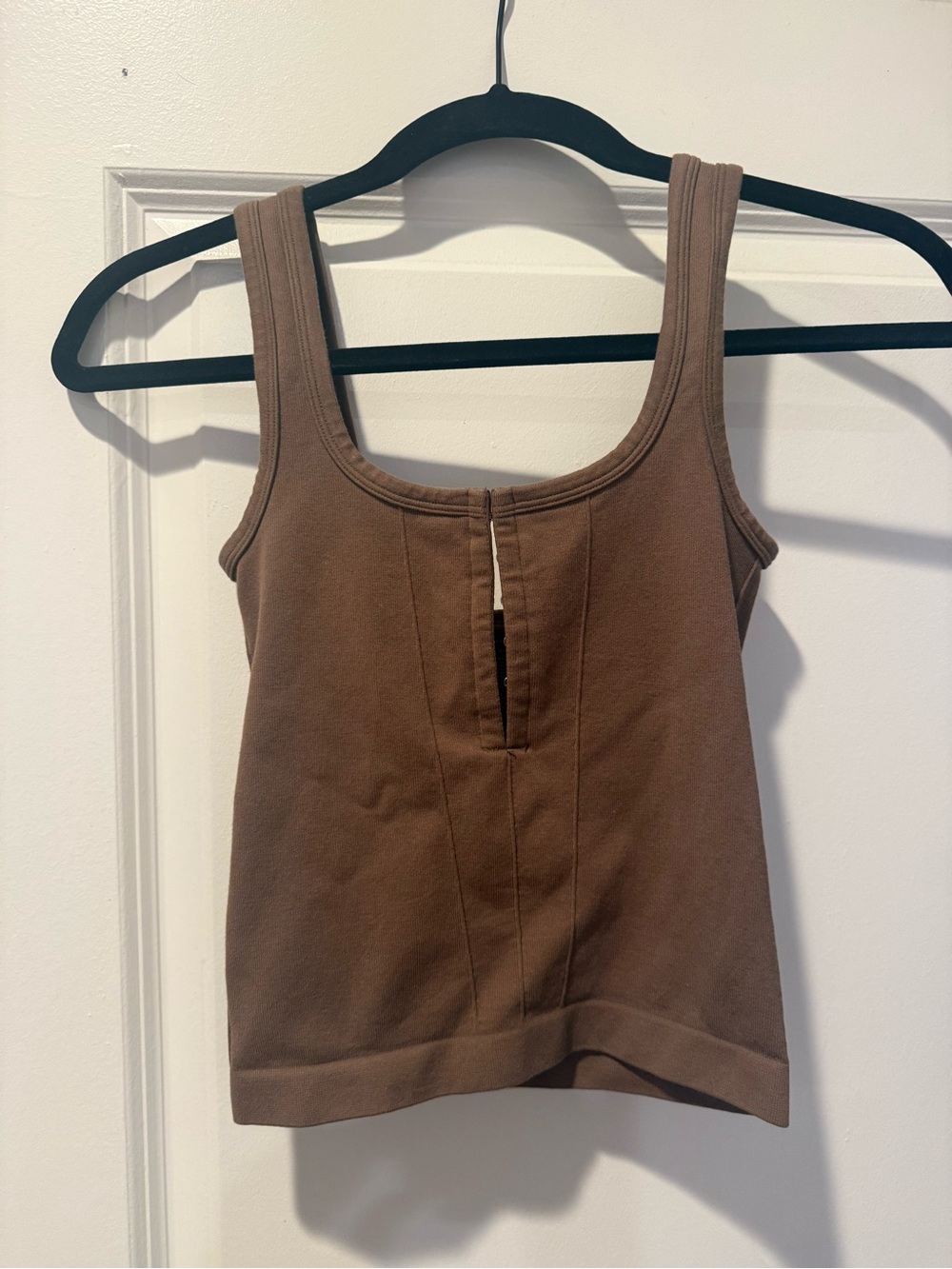Free PeopleBrown Scoop Neck Tank Top - Women's Casual Knit